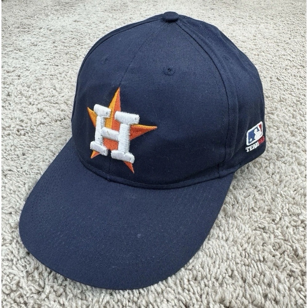 Houston Astros Hat Blue Strapback Embroidered Team Logo MLB OC Sports OSFM‎ Cap